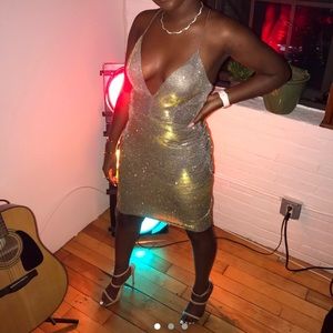 Silver Sparkly Bodycon Dress